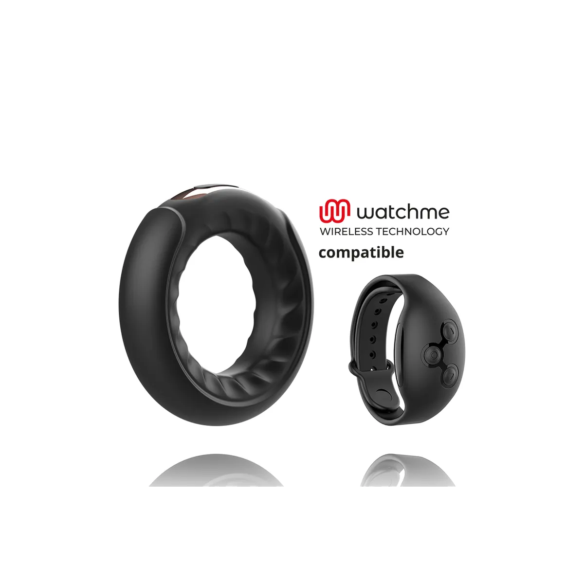 Vibrationsring Adriano, Kompatibel mit der Wireless-Technologie von Watchme von anbiguo | Fesselliebe.de