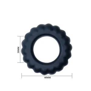 Titan Cockring Schwarz 2 cm von Baile For Him