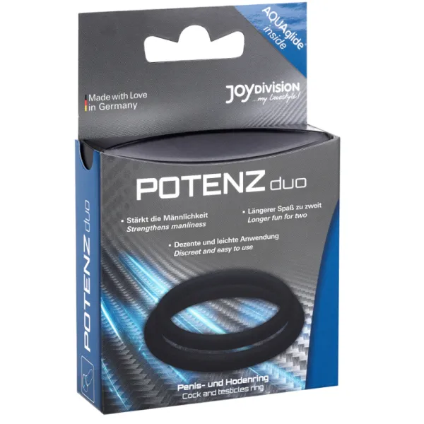 Potenzduo - Ringe Schwarz - M von Joydivision Potenzduo | Fesselliebe.de