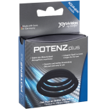 Potenzduo - Plus 3 Schwarze Ringe Satz - S, M, L von Joydivision Potenzduo | Fesselliebe.de