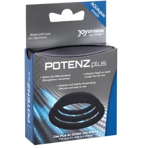 Potenzduo - Plus 3 Schwarze Ringe Satz - S, M, L von Joydivision Potenzduo