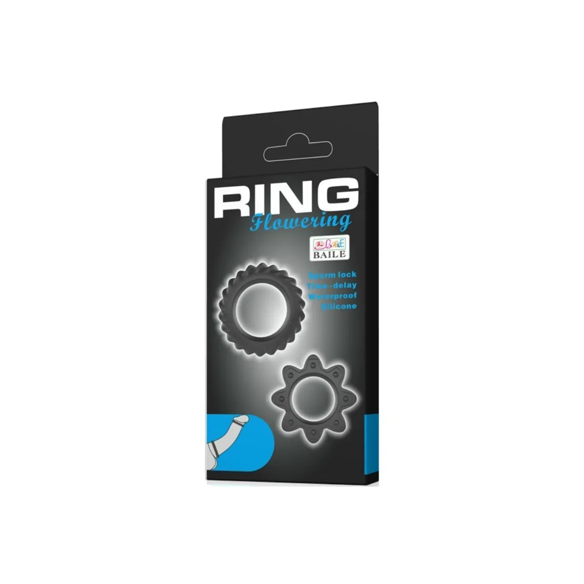 Kit 2 Ring Blühende Silikonringe von Baile For Him | Fesselliebe.de