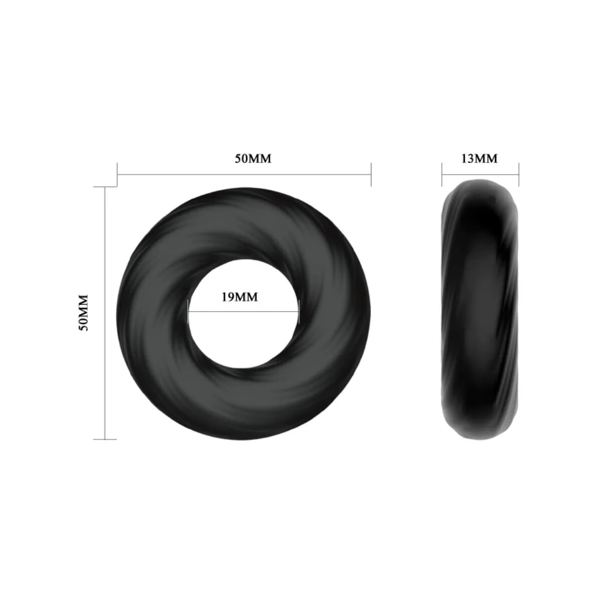 Spiral-Silikonring von Crazy Bull | Fesselliebe.de