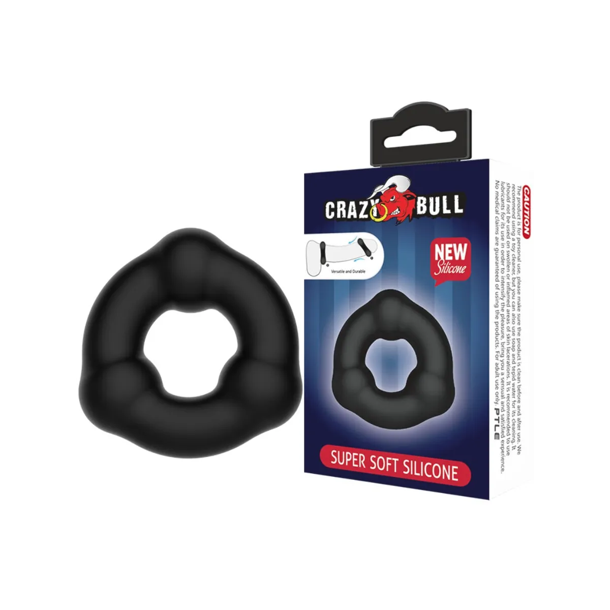 Super Weicher Silikonring mit Noppen von Crazy Bull | Fesselliebe.de