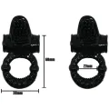 Sweet Ring Vibrierring mit Texturiertem Rabbit von Baile For Him