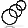 Ringset für Penis Schwarz von Addicted Toys
