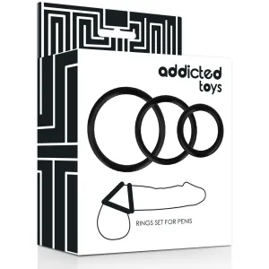 Ringset für Penis Schwarz von Addicted Toys