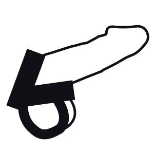 Hautring für Penis und Hoden von Darkness Sensations