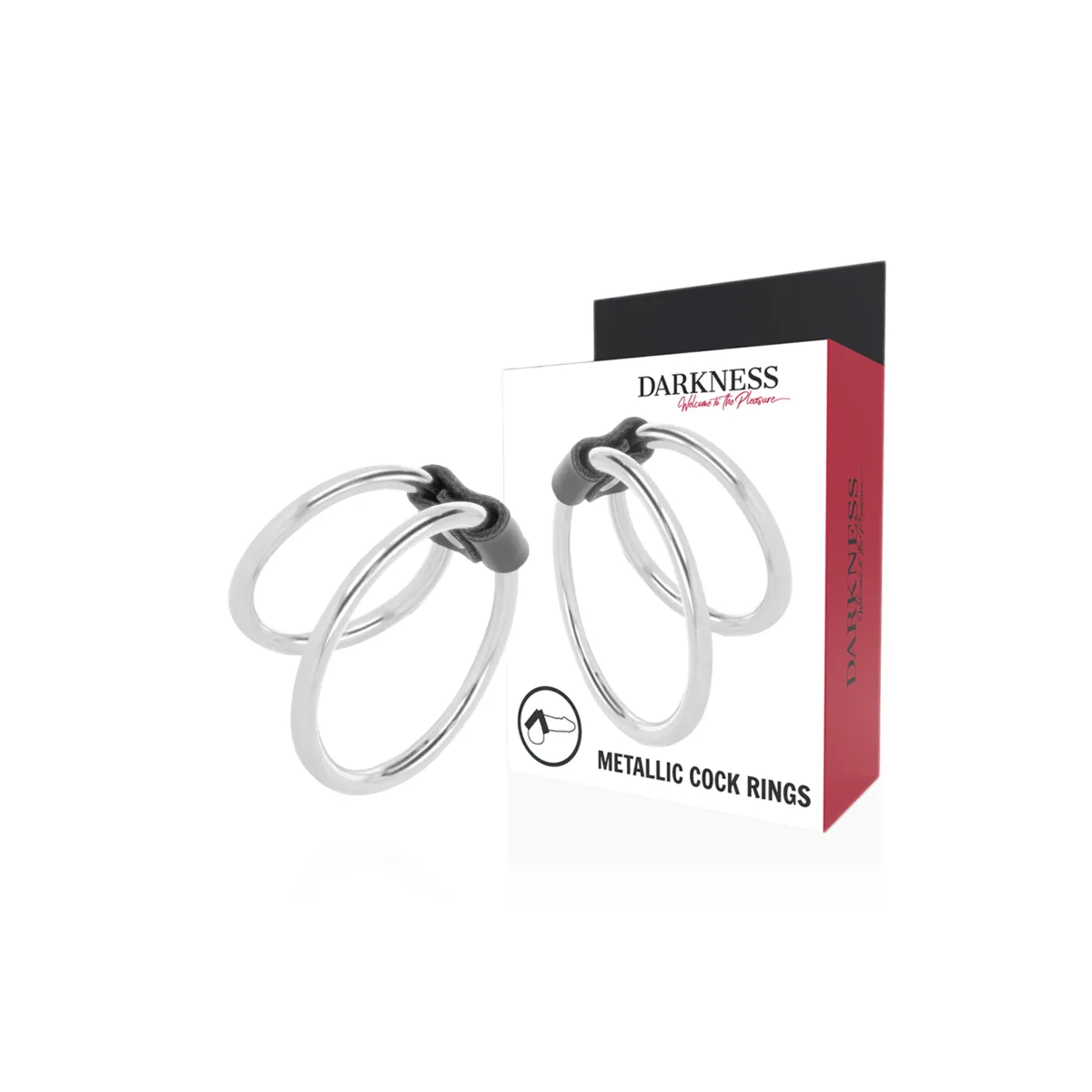 Doppelter Penisring aus Metall von Darkness Sensations | Fesselliebe.de