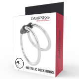 Doppelter Penisring aus Metall von Darkness Sensations | Fesselliebe.de