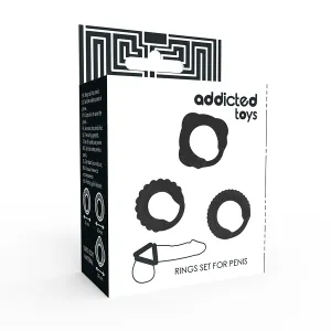 C-Ring-Set Schwarz von Addicted Toys