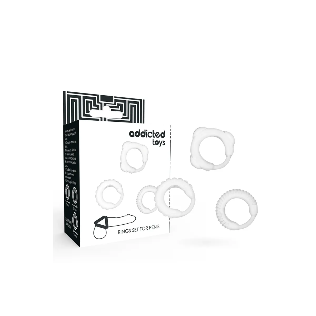 C-Ring-Set Klar von Addicted Toys | Fesselliebe.de