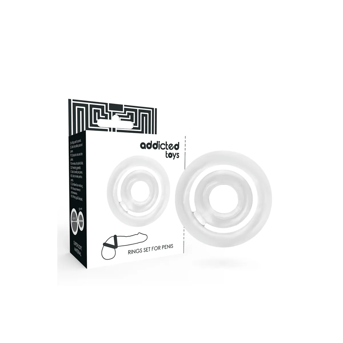 Potenz-C-Ring Penis Klar von Addicted Toys | Fesselliebe.de