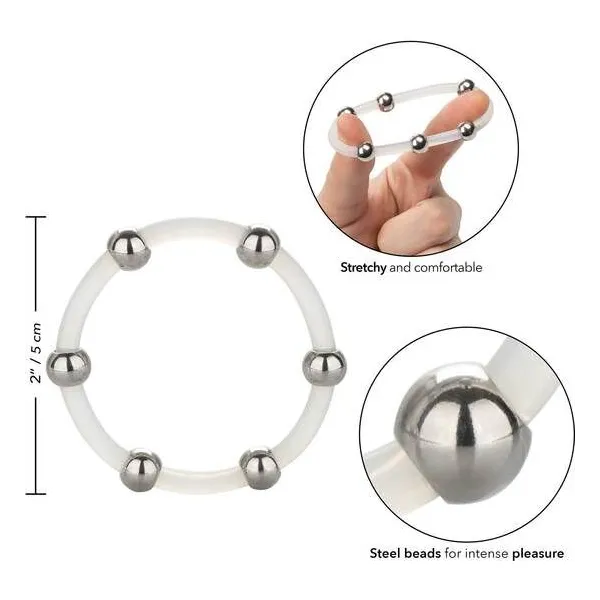 Stahlperlen-Silikonring XL von Calexotics | Fesselliebe.de