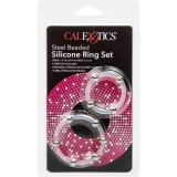 Stahlperlen-Silikonring-Set von Calexotics | Fesselliebe.de