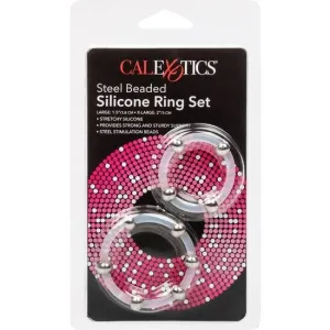 Stahlperlen-Silikonring-Set von Calexotics