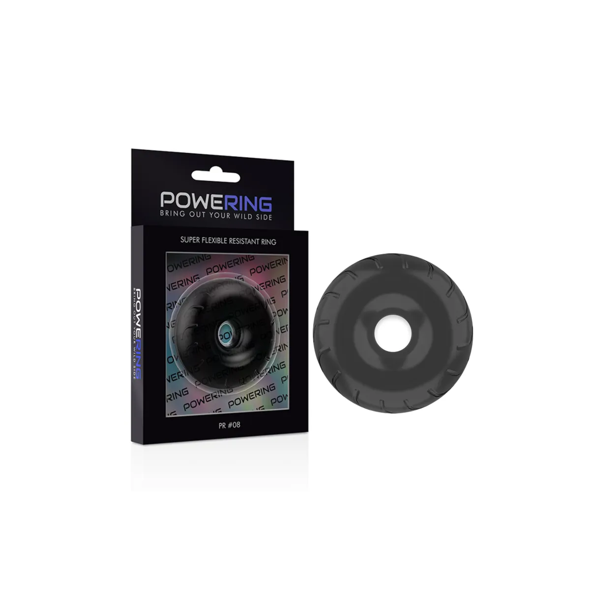 Super Flexibler und Widerstandsfähiger Penisring 5cm Pr08 Schwarz von Powering | Fesselliebe.de