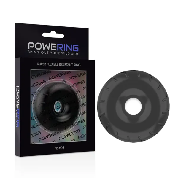 Super Flexibler und Widerstandsfähiger Penisring 5cm Pr08 Schwarz von Powering | Fesselliebe.de