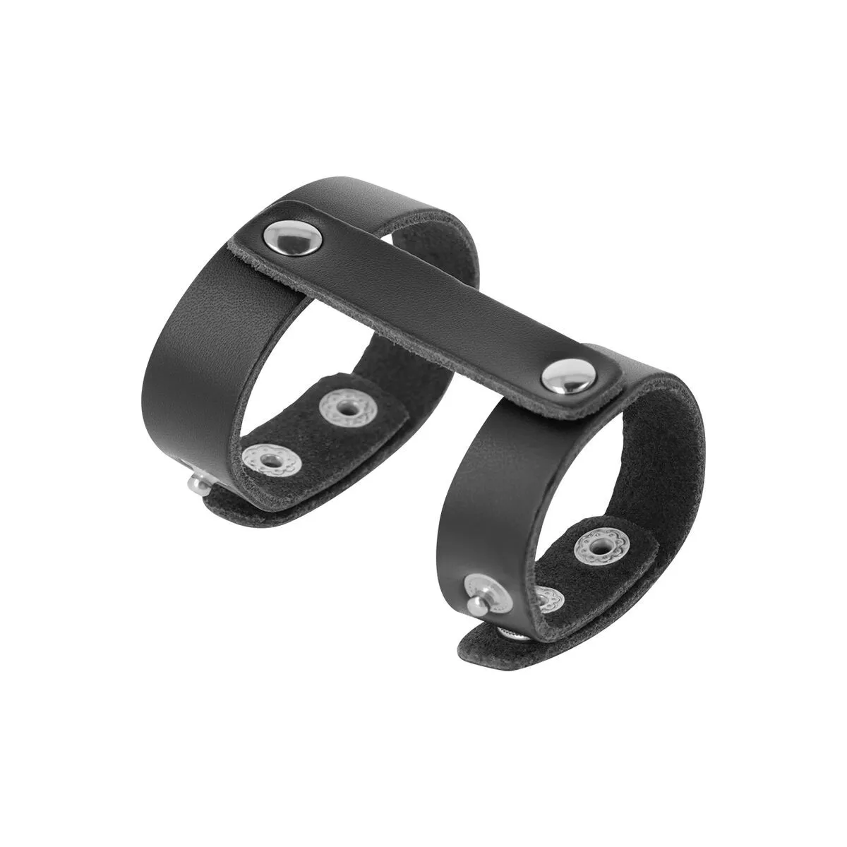 Verstellbarer Penis- und Hodenring aus Leder von Darkness Bondage | Fesselliebe.de