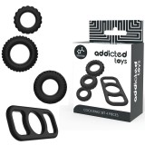 Cock Ring Set 4 Stück von Addicted Toys | Fesselliebe.de