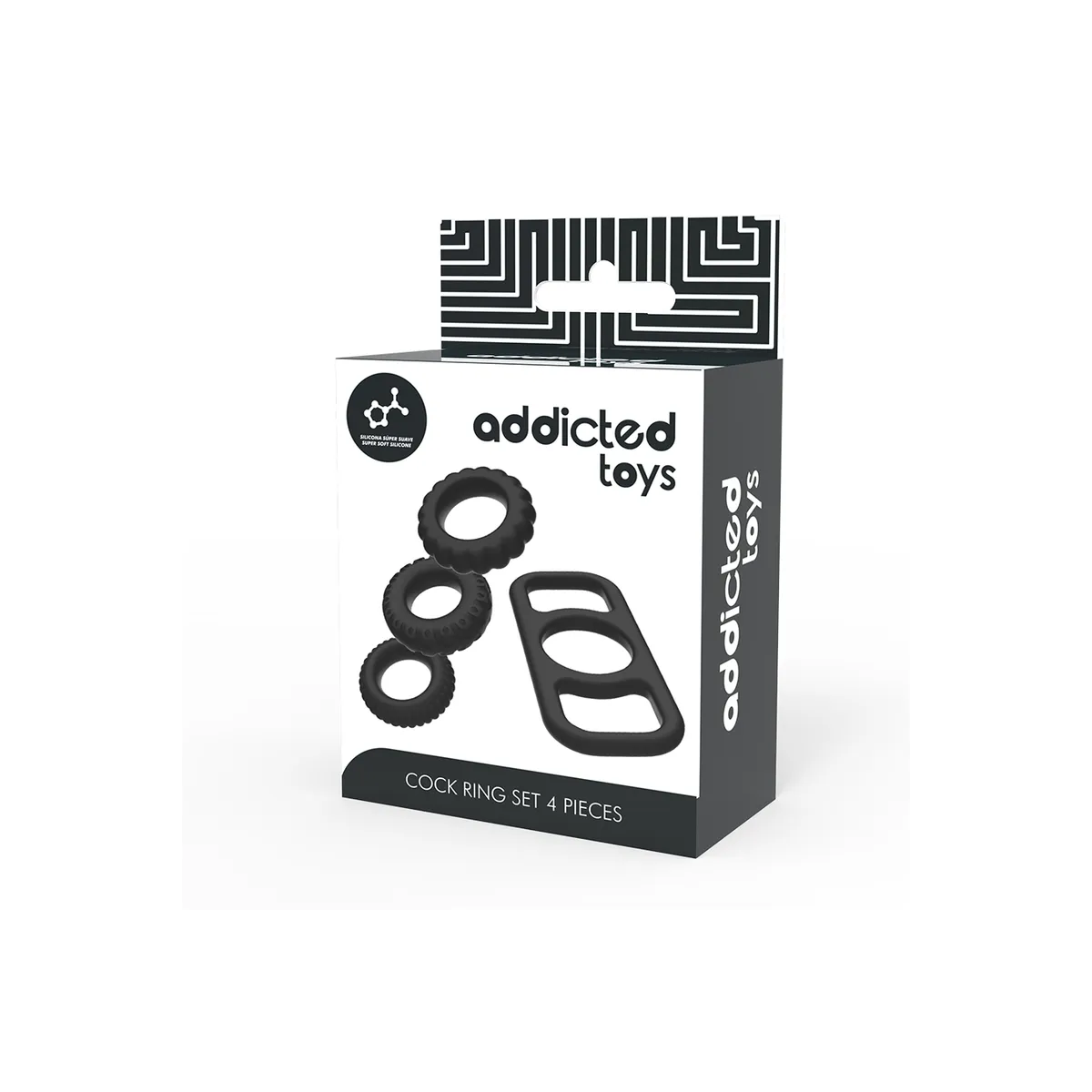 Cock Ring Set 4 Stück von Addicted Toys | Fesselliebe.de