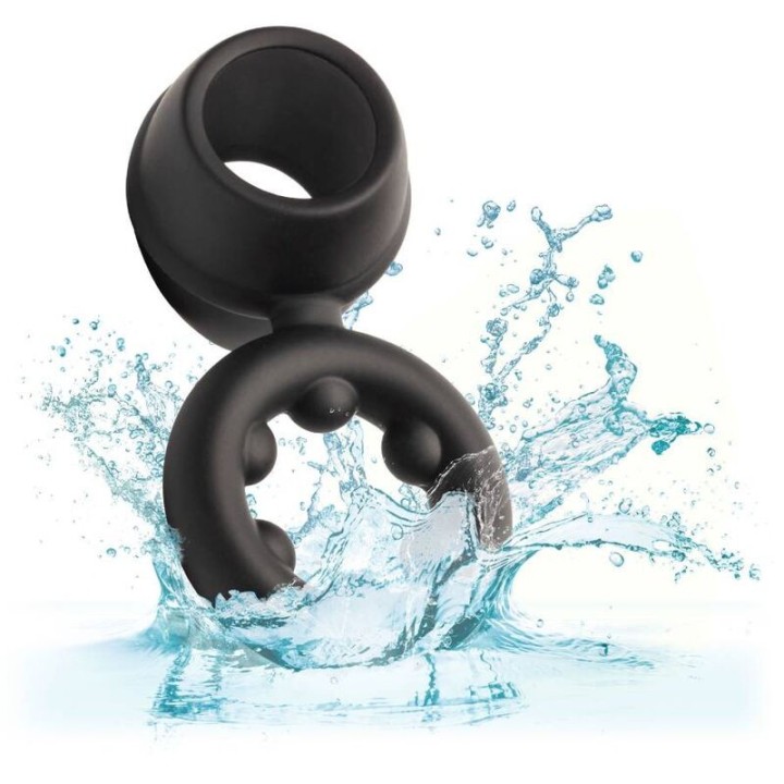 Alpha Dual Magnum Ring Schwarz von Calexotics | Fesselliebe.de