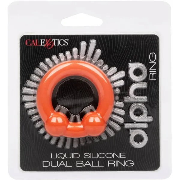Alpha Dual Ball Ring Orange von Calexotics | Fesselliebe.de