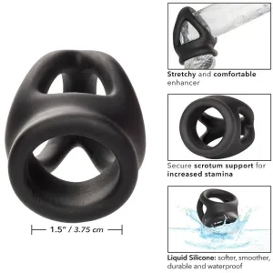 Alpha Dual Cage Ring Schwarz von Calexotics