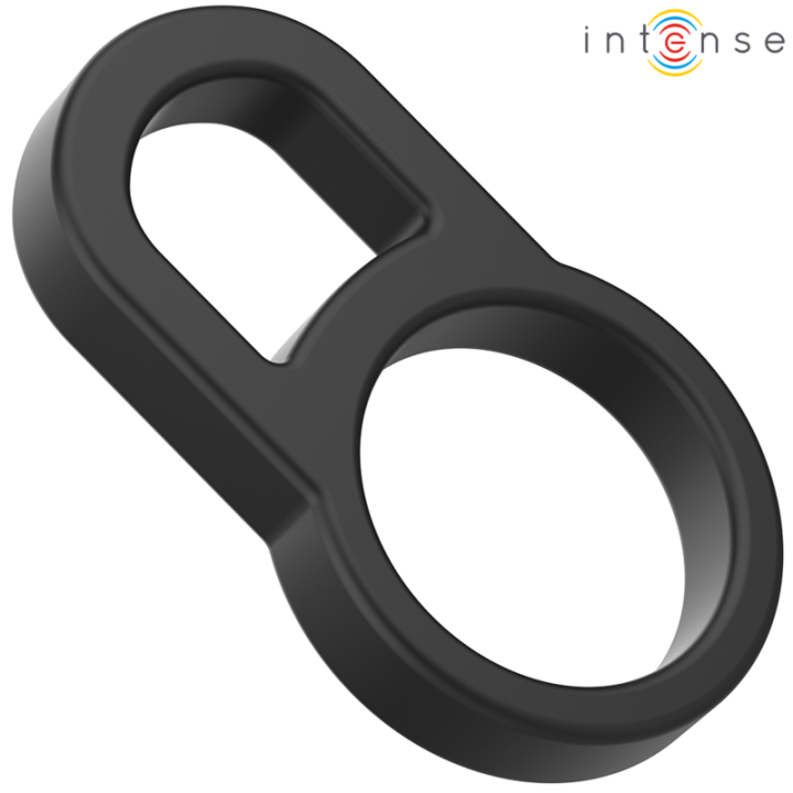 Bobby Doppelter Silikon-Penisring Schwarz von Intense Couples Toys | Fesselliebe.de