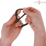 Bobby Doppelter Silikon-Penisring Schwarz von Intense Couples Toys | Fesselliebe.de