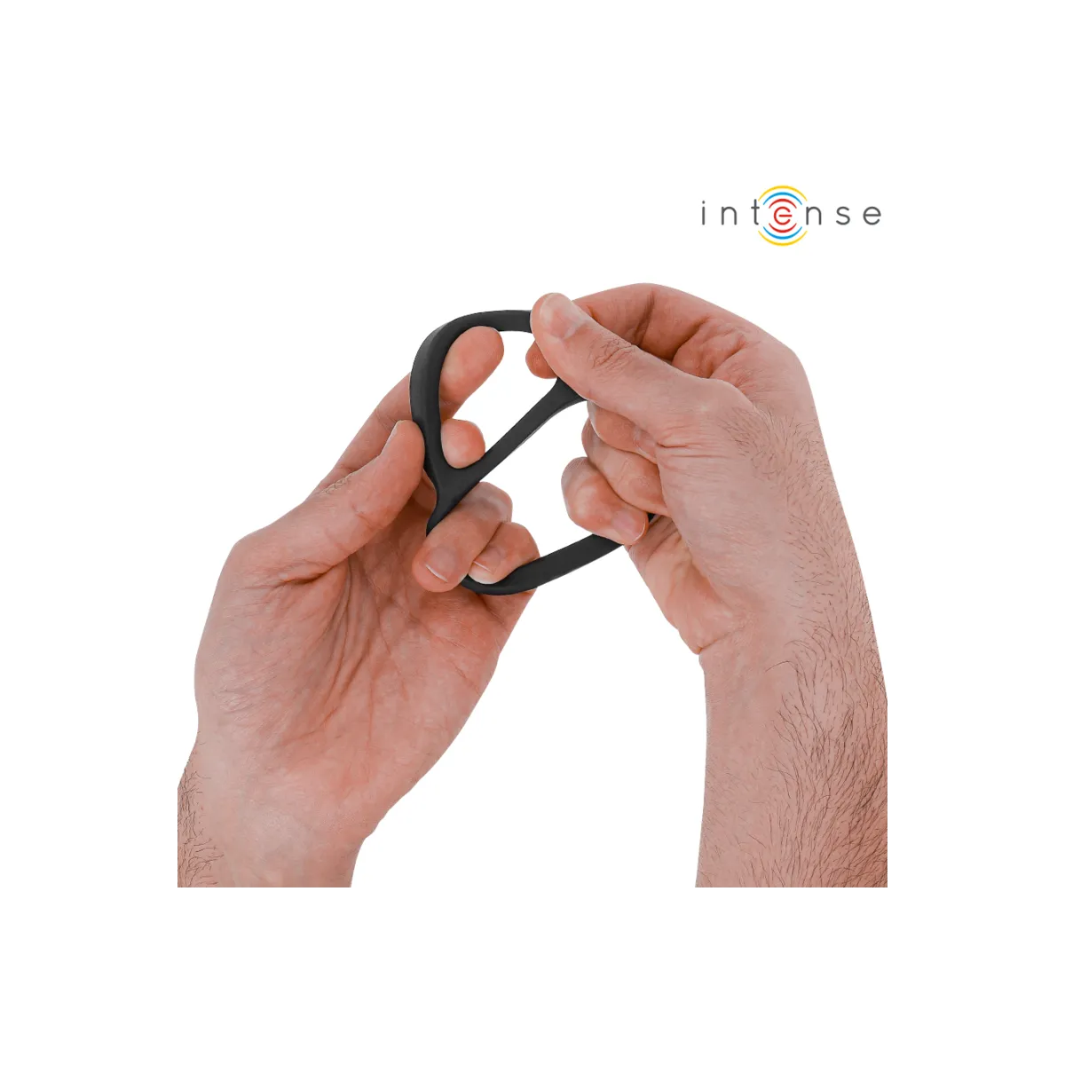 Bobby Doppelter Silikon-Penisring Schwarz von Intense Couples Toys | Fesselliebe.de