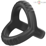 Carson Doppelter Penisring aus Silikon Schwarz Modell 4 von Intense Couples Toys | Fesselliebe.de