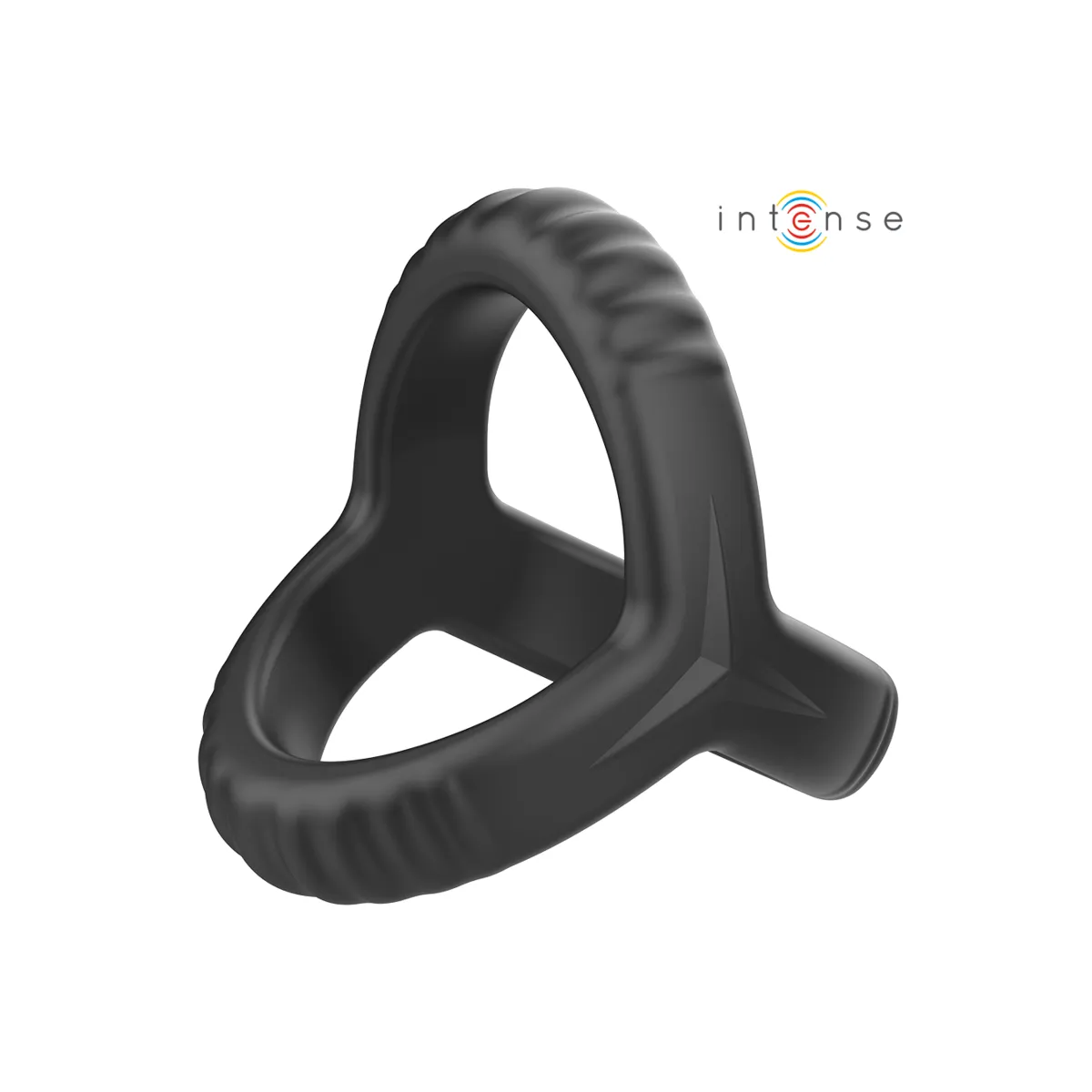 Carson Doppelter Penisring aus Silikon Schwarz Modell 4 von Intense Couples Toys | Fesselliebe.de