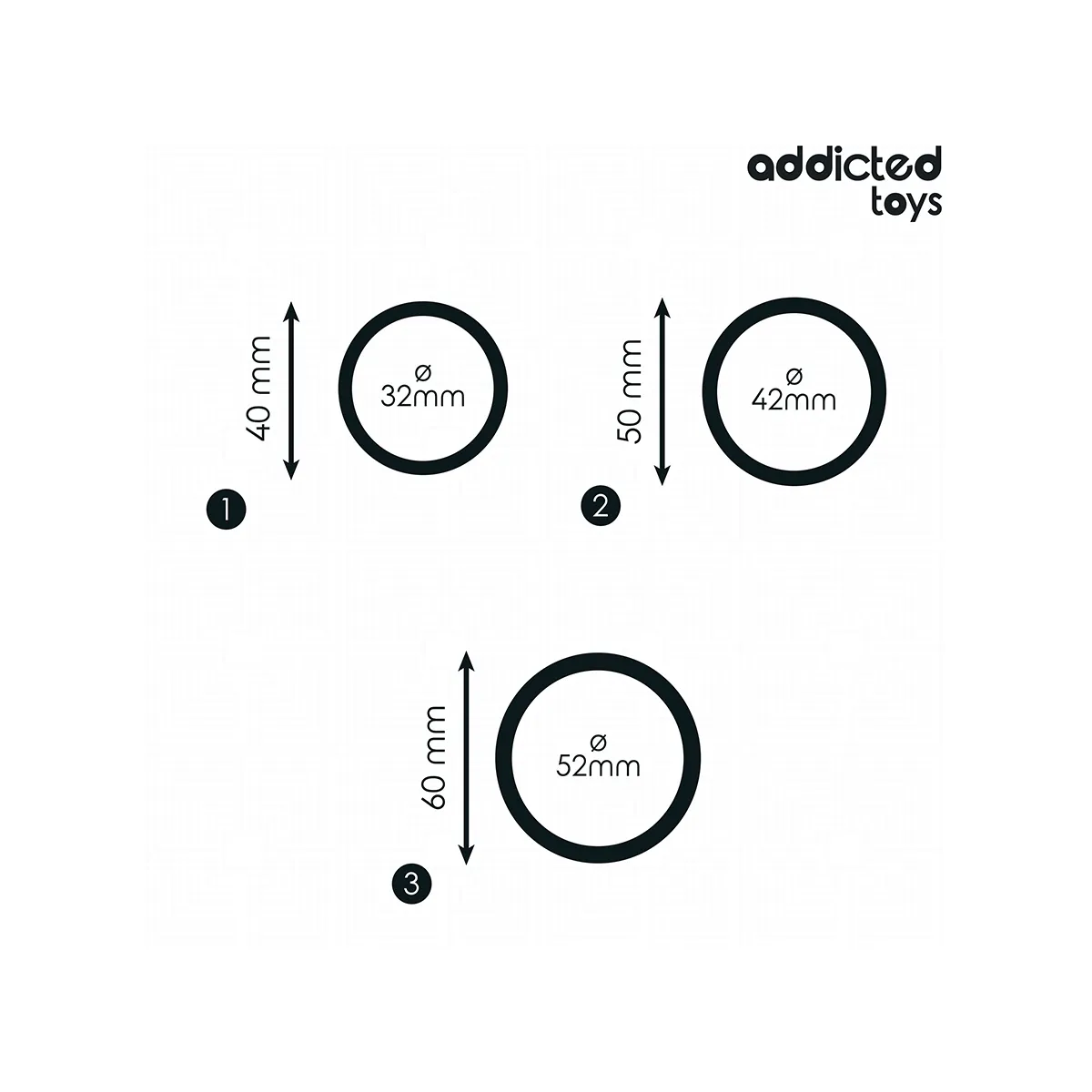 Set Silikonringe Modell 2 von Addicted Toys | Fesselliebe.de