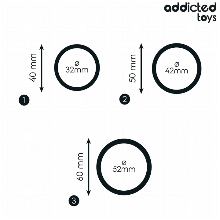 Set Silikonringe Modell 2 von Addicted Toys | Fesselliebe.de