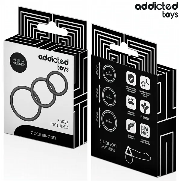 Set Silikonringe Modell 2 von Addicted Toys | Fesselliebe.de
