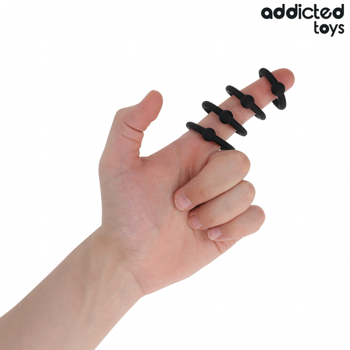 Set aus Druckringen aus Silikon von Addicted Toys | Fesselliebe.de