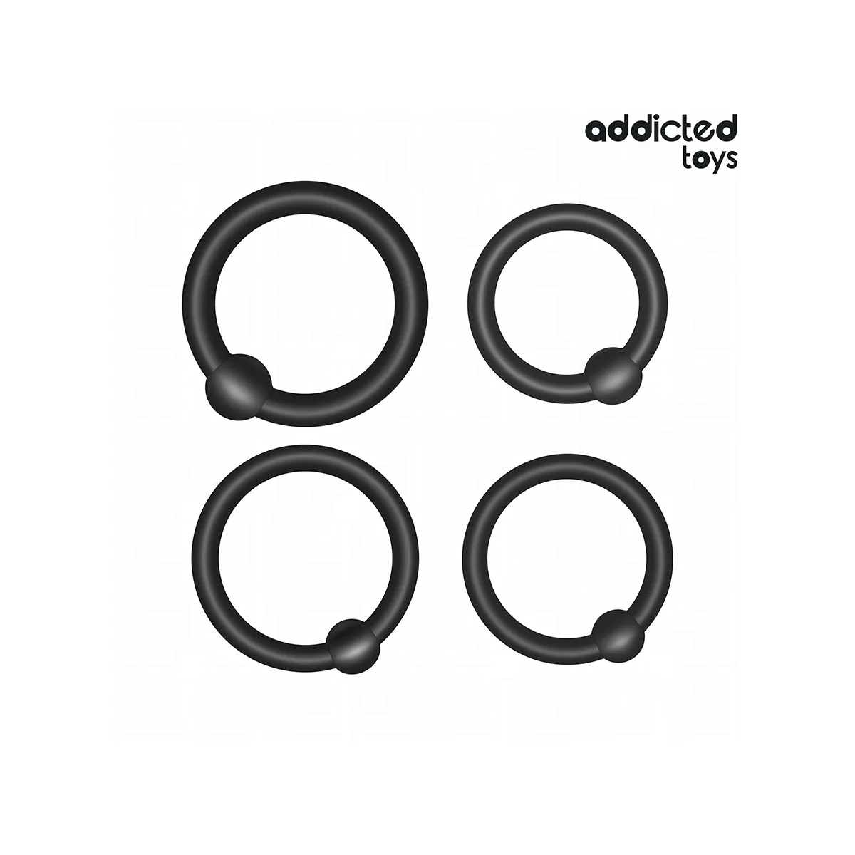Set aus Druckringen aus Silikon von Addicted Toys | Fesselliebe.de