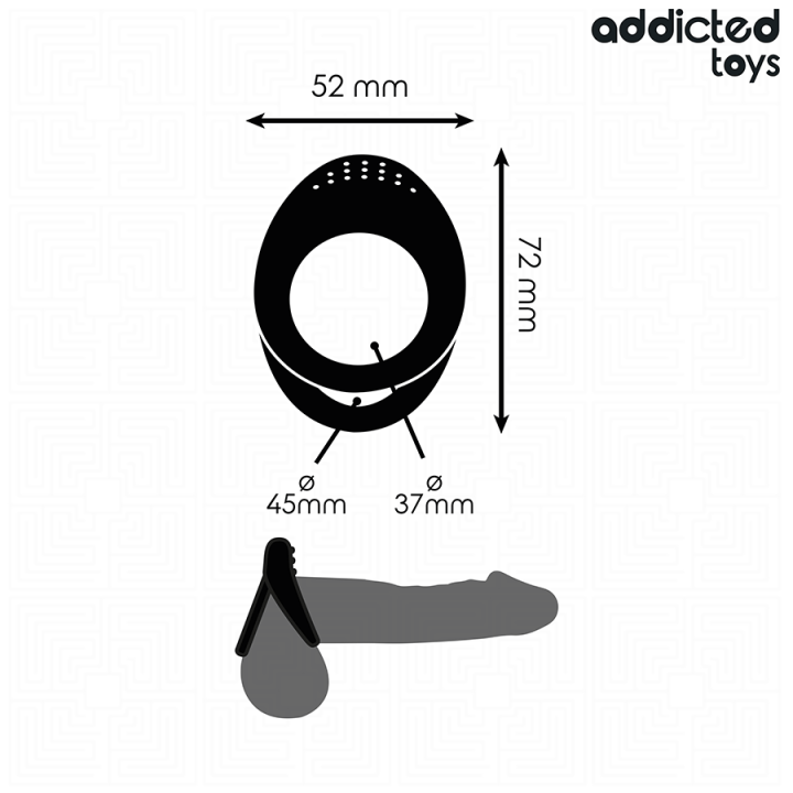 Doppelt Strukturierter Penisring von Addicted Toys | Fesselliebe.de