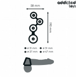 Penisring mit Teilern für Hoden von Addicted Toys | Fesselliebe.de