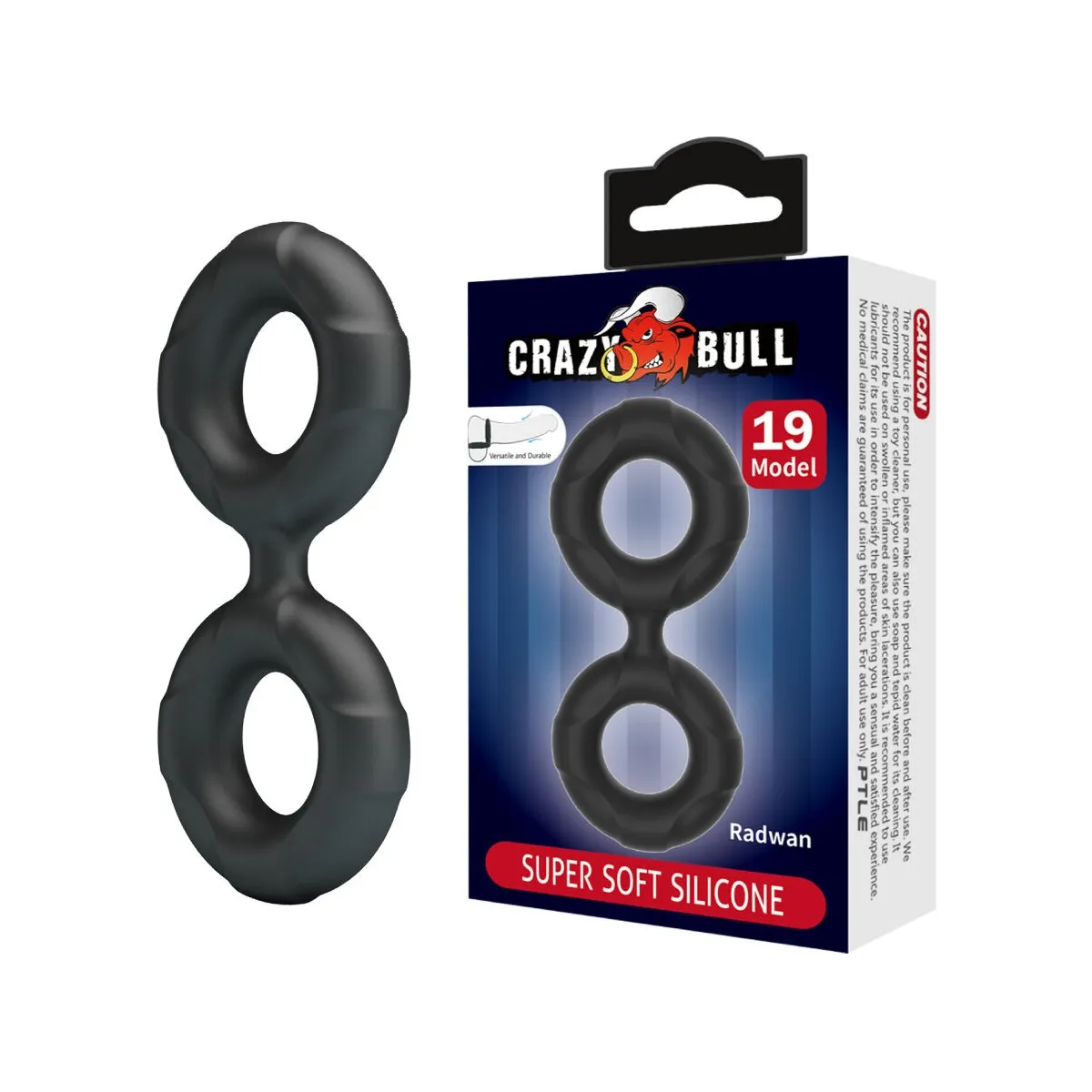 Radwan Doppelter Silikonring Modell 19 von Crazy Bull | Fesselliebe.de