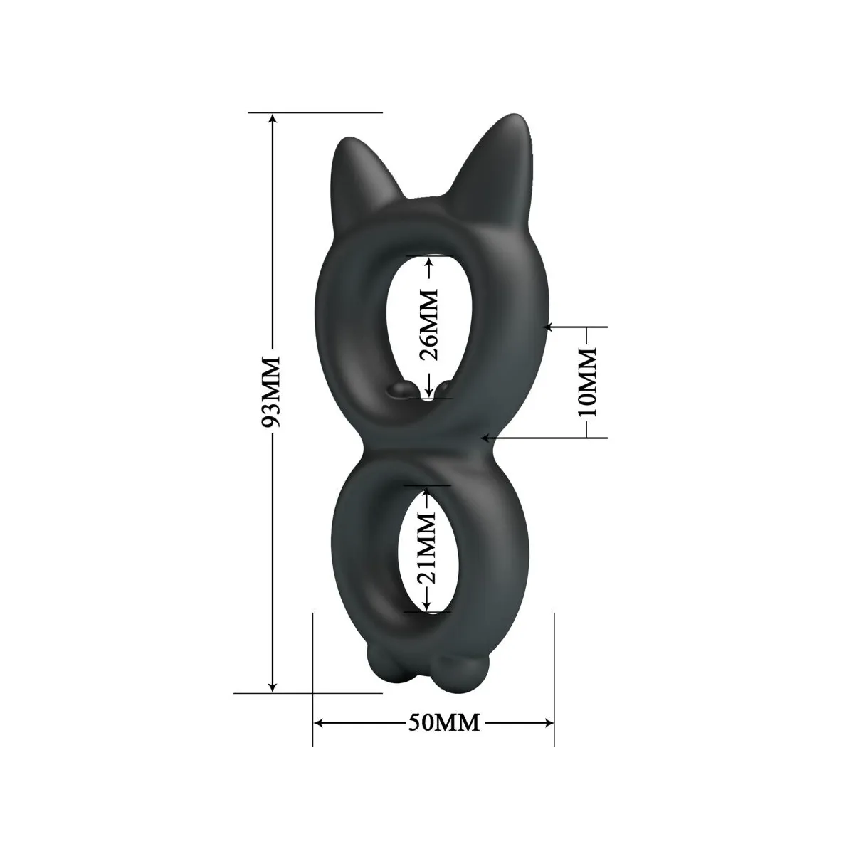 Toran Doppelter Silikonring Modell 20 von Crazy Bull | Fesselliebe.de