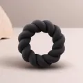Twist Schwarzer Silikon-Masturbatorring von Rocks-Off