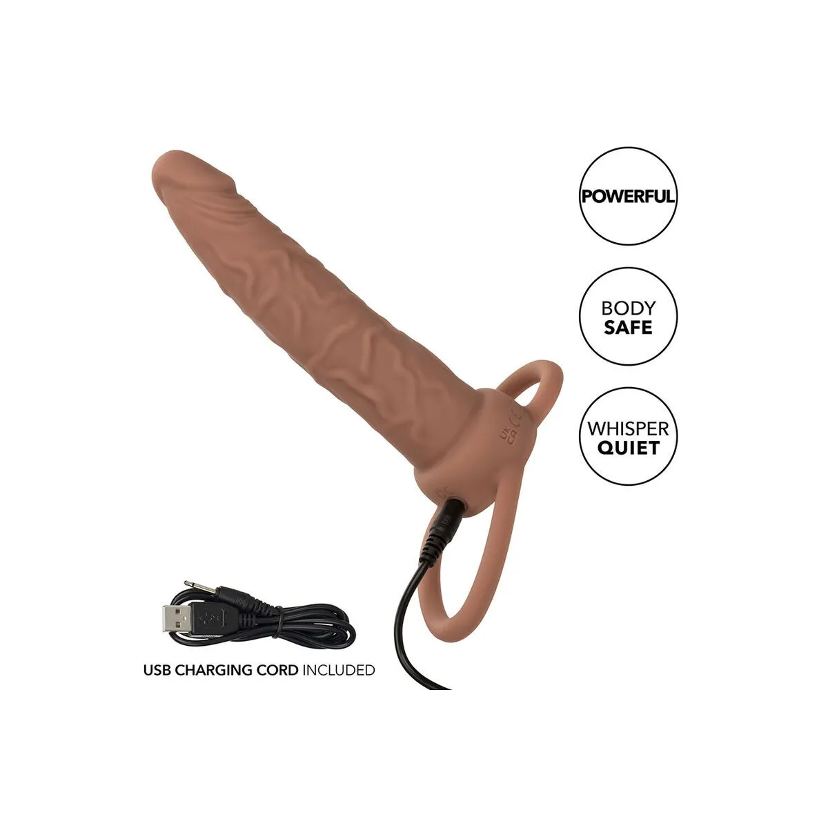 Performance Maxx wiederaufladbarer Dual-Penetrator, Braun von Calexotics | Fesselliebe.de