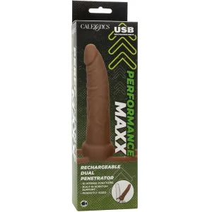 Performance Maxx wiederaufladbarer Dual-Penetrator, Braun von Calexotics