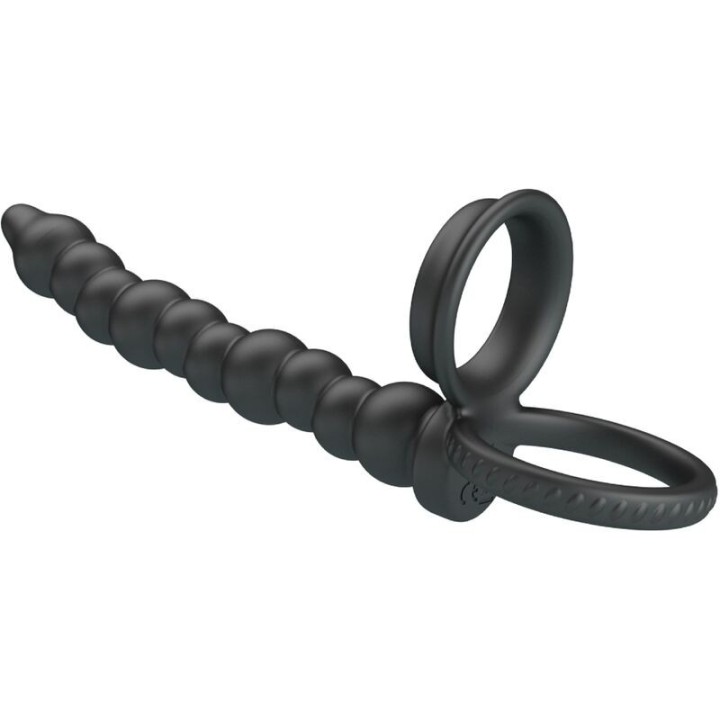 Dillion Doppelte Penetration Cock Ring Schwarz von Pretty Love | Fesselliebe.de