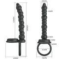 Dillion Doppelte Penetration Cock Ring Schwarz von Pretty Love