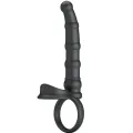 Tatum Vibrierender Penisring mit Stecker 10 Vibrationen Schwarz von Pretty Love