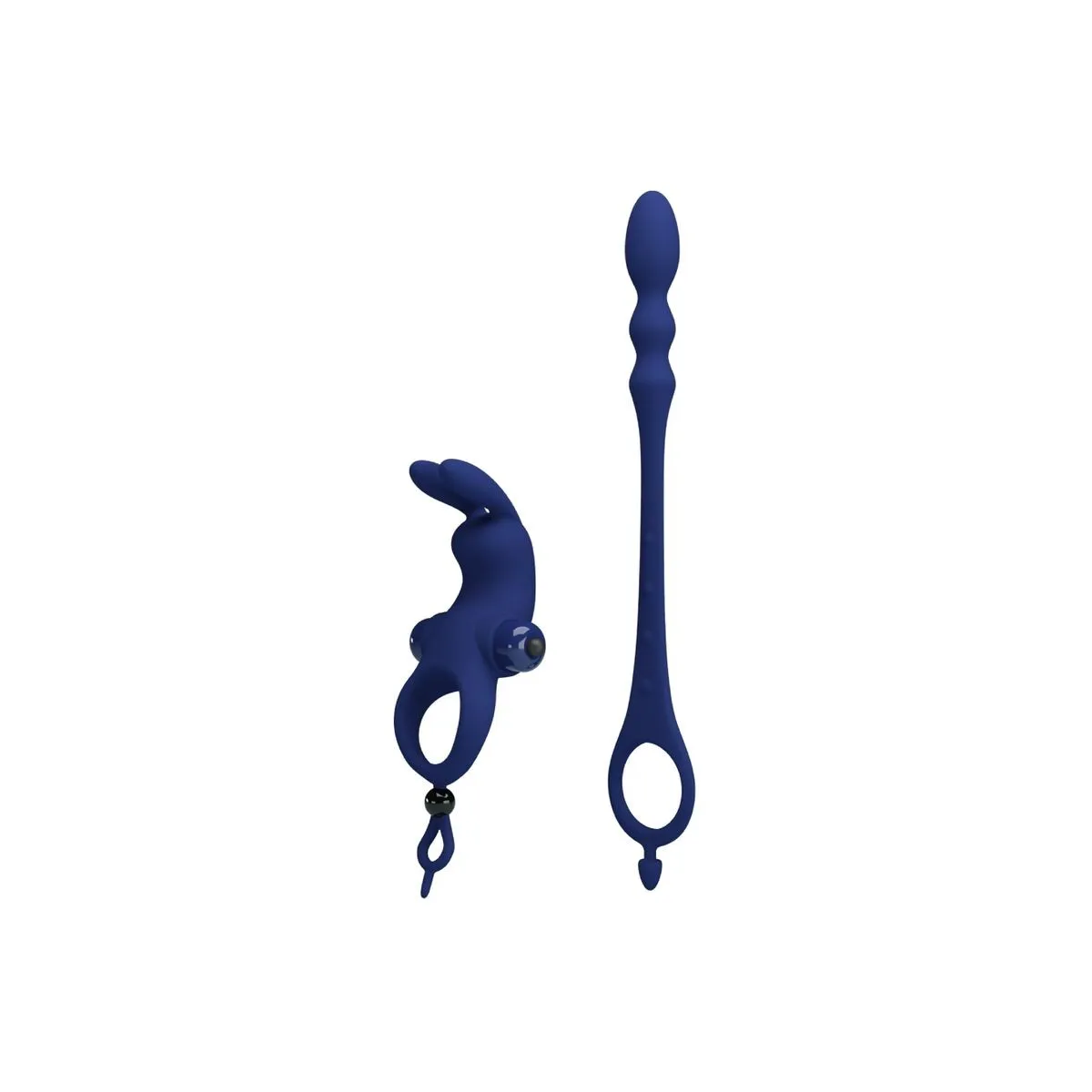 Ayad Rabbit Vibratorring mit Stecker Blau von Pretty Love Male | Fesselliebe.de