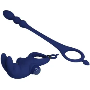 Ayad Rabbit Vibratorring mit Stecker Blau von Pretty Love Male